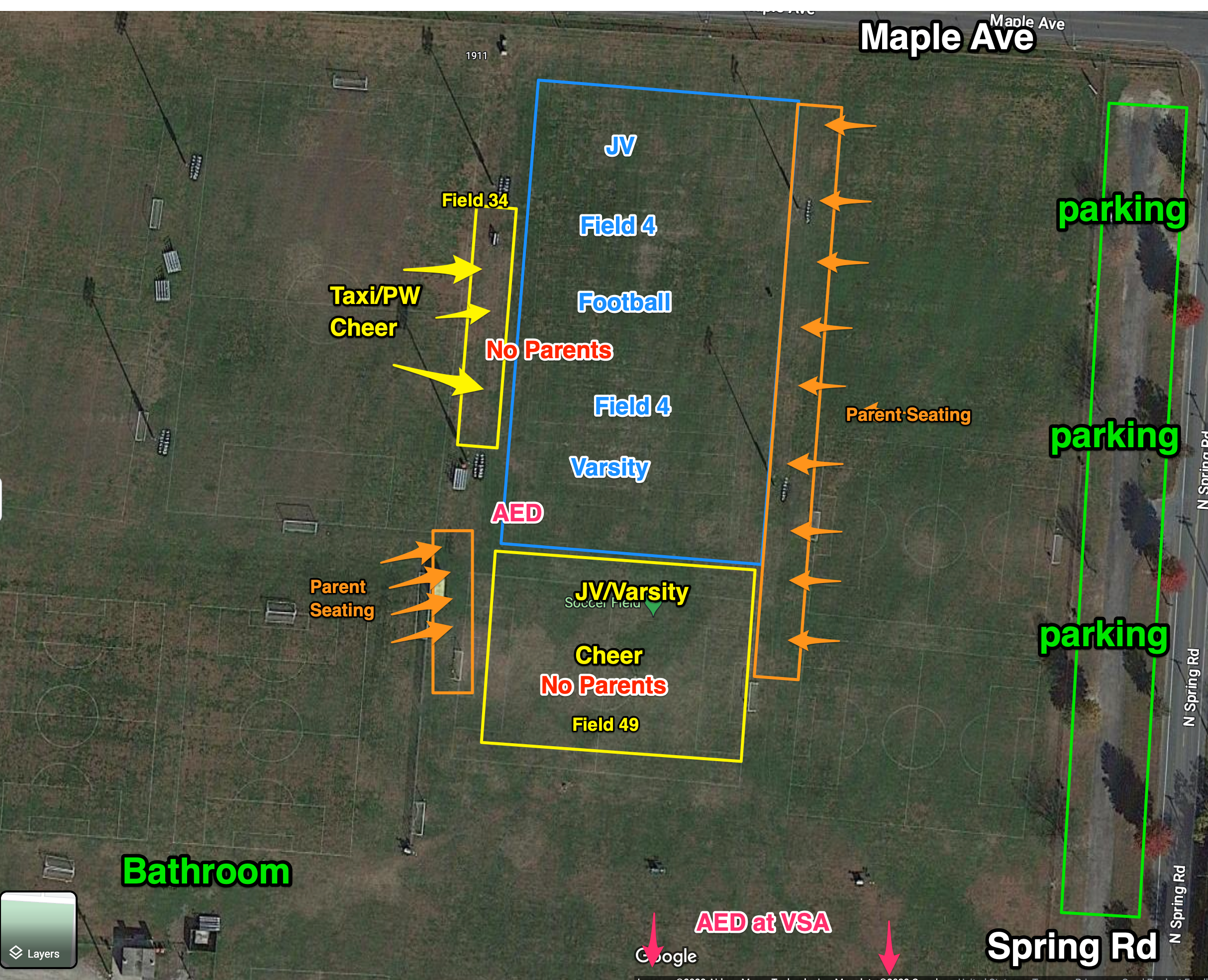 2023 Field Map South