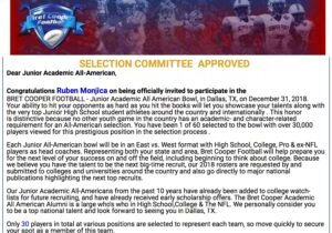 Congratulations to our very own Ruben Mojica invited to Junior Academic All American Bowl